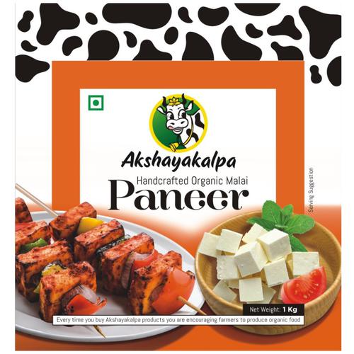 Akshayakalpa Organic Malai Paneer, Preprinted Poly Pouches