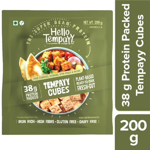 Hello Tempayy Tempeh Cubes - Soyabean, Pouch