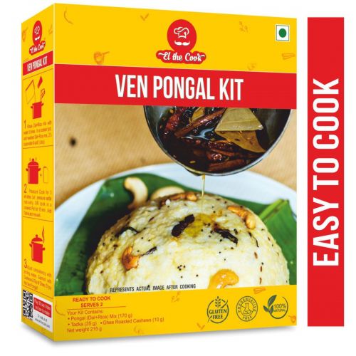 EL The Cook | Ven Pongal Kit with Tadka + Roasted Cashews
