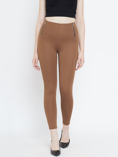 TRIYA RAS Premium Ankle Length Women Jegging (with Zip Pockets)