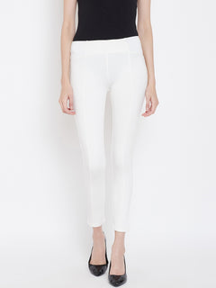 TRIYA RAS Premium Ankle Length Women Jegging (with Strip Design)