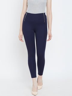 TRIYA RAS Premium Ankle Length Women Jegging (with Zip Pockets)