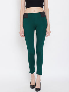 TRIYA RAS Premium Ankle Length Women Jegging (with Strip Design)