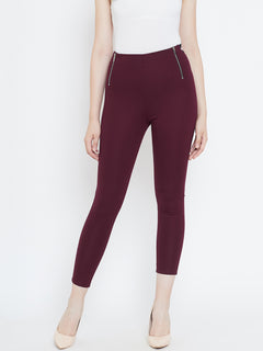 TRIYA RAS Premium Ankle Length Women Jegging (with Zip Pockets)