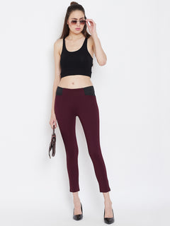 TRIYA RAS Premium Ankle Length Women Jegging (with Strip Design)