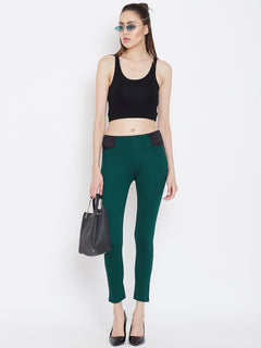 TRIYA RAS Premium Ankle Length Women Jegging (with Strip Design)