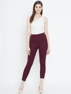 TRIYA RAS Premium Ankle Length Women Jegging (with Zip Pockets)