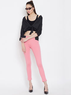 TRIYA RAS Premium Ankle Length Women Jegging (with Strip Design)