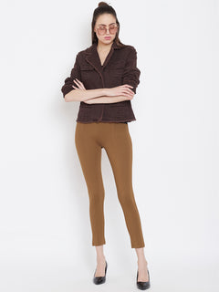 TRIYA RAS Premium Ankle Length Women Jegging (with Strip Design)