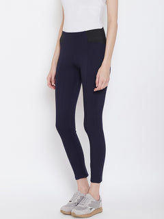 TRIYA RAS Premium Ankle Length Women Jegging (with Strip Design)