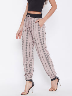 TRIYAA RAS Women's Printed Pattern Joggers Regular Fit (Casual Wear)