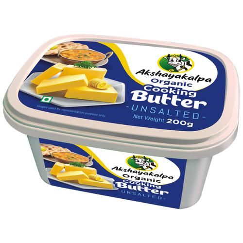 Akshayakalpa Cooking Butter - Unsalted, Organic, Tub