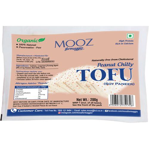 MOOZ Organic Peanut Chilli Tofu - Soy Paneer