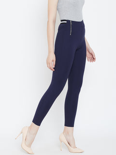 TRIYA RAS Premium Ankle Length Women Jegging (with Zip Pockets)