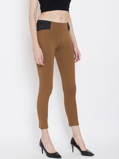 TRIYA RAS Premium Ankle Length Women Jegging (with Strip Design)