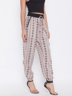 TRIYAA RAS Women's Printed Pattern Joggers Regular Fit (Casual Wear)