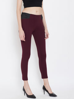 TRIYA RAS Premium Ankle Length Women Jegging (with Strip Design)