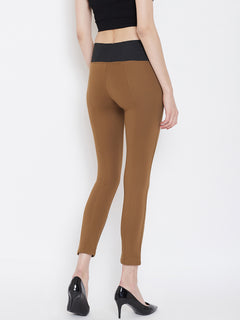 TRIYA RAS Premium Ankle Length Women Jegging (with Strip Design)