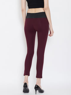 TRIYA RAS Premium Ankle Length Women Jegging (with Strip Design)