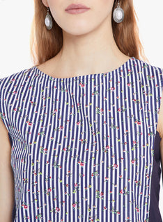 Stripes Straight Round Neck Long Women's Kurta, Style Code - MP23