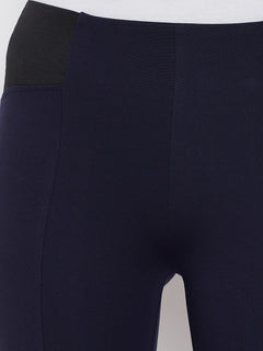 TRIYA RAS Premium Ankle Length Women Jegging (with Strip Design)