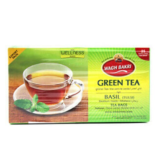 Wagh Bakri Green Tea W/Basil