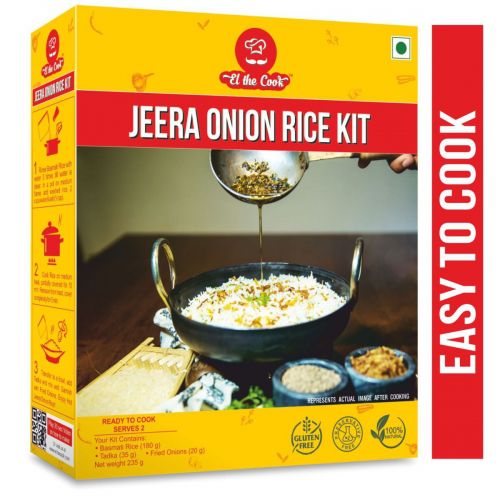 EL The Cook | Jeera Onion Rice Kit with Ready Tadka + Fried Onions