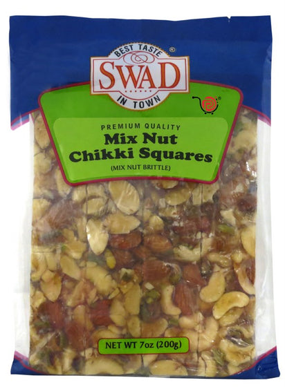 Swad Mix Nut Chikki 200gm Squares