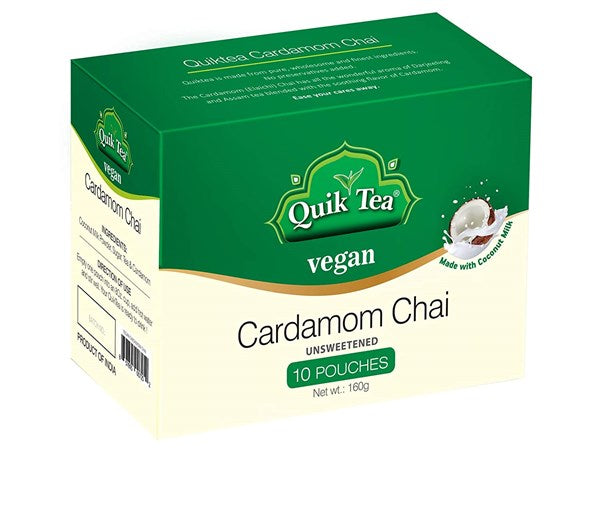 Quik Tea Vegan Cardamom Chai Unsweetened