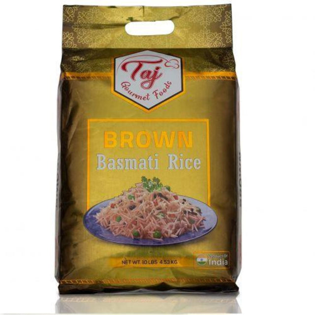TAJ Gourmet Brown Basmati Rice, Naturally Aged